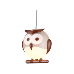 Milagro Owl Brown LED Pendant Lamp 230V - Size: 13 x 15 x 90cm - Wilko - thumbnail 3