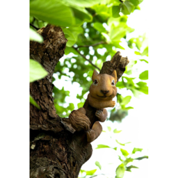 Marco Paul Squirrel Tree Hugger Garden Ornament - Size: 30 x 20 x 10cm - Brown - Wilko - thumbnail 7