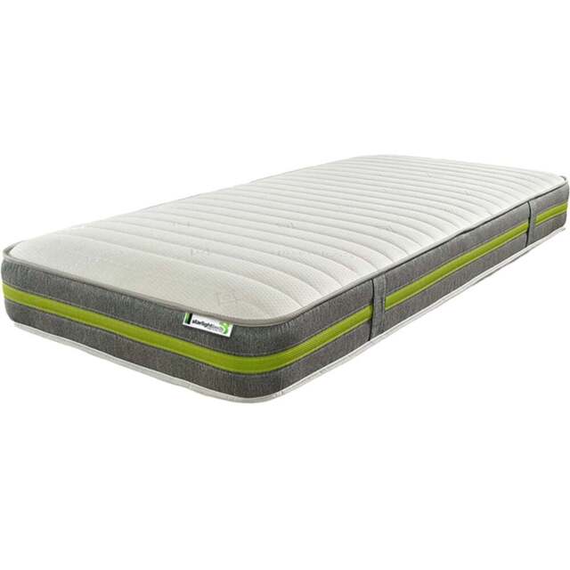 Starlight Beds Deep Shorty Eco Memory Foam and Open Coil Spring Mattress - Green - Wilko - image 1