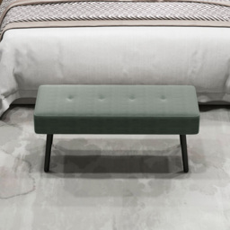 Portland Green End of Bed Bench with Thick Padding - Size: 45 x 36 x 100cm - Wilko - thumbnail 4