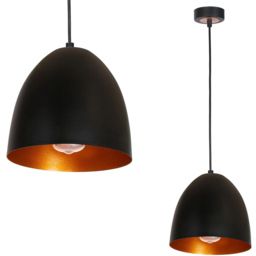 Milagro Vegas Black Pendant Lamp 230V - Size: 18 x 18 x 90cm - Wilko - thumbnail 3
