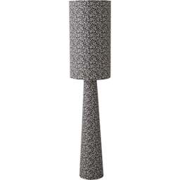 ValueLights Bertie Leopard Print Full Fabric Midi LED Floor Lamp - Size: 131 x 30 x 30cm - Cream - Wilko