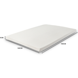 Starlight Beds Small Double Memory Foam Mattress Topper with Elastic Straps 2 inch - White - Wilko - thumbnail 6