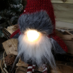 Samuel Alexander Red and Grey Plush Light Up Gonk Christmas Decoration 72cm - Size: 72 x 13 x 10cm - Wilko - thumbnail 7