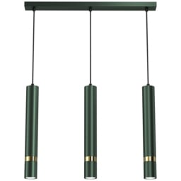 Milagro Joker Green 3 Pendant Lamp 230V - Size: 8 x 60 x 90cm - Wilko