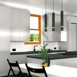 Milagro Joker Green 3 Pendant Lamp 230V - Size: 8 x 60 x 90cm - Wilko - thumbnail 6