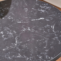 Pacific Lifestyle Enzo Black Marble Metal Cylinder Base Coffee Table - Size: 46 x 45 x 45cm - Wilko - thumbnail 5