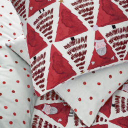 furn. Toddler Red Hide and Seek Santa Christmas Duvet Cover Set - Wilko - thumbnail 3