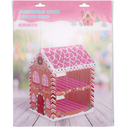 Gingerbread House Cupcake StandPink - Wilko - thumbnail 3