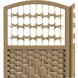 Portland Natural 3 Panel Folding Room Divider - Size: 3 Panels - Natural wood finish - Wilko - thumbnail 5