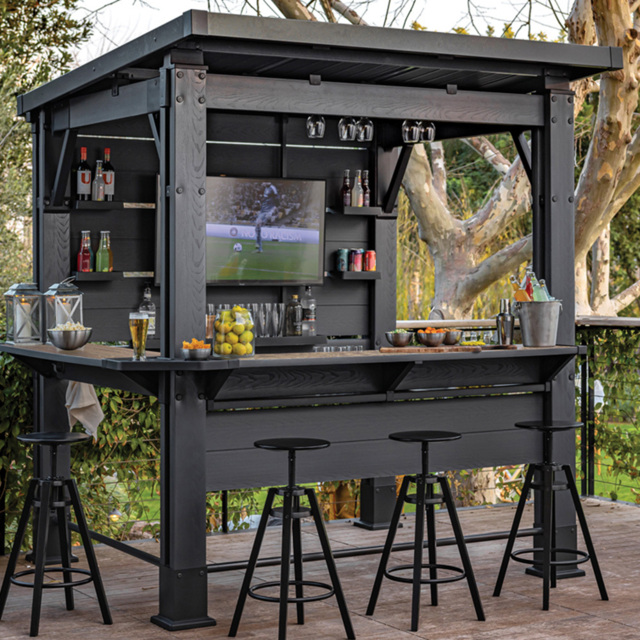 Keter Signature 2.3 x 2m Ashwood Bar Gazebo - Size: 2 x 2.3m - Wilko - image 1