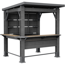Keter Signature 2.3 x 2m Ashwood Bar Gazebo - Size: 2 x 2.3m - Wilko - thumbnail 3