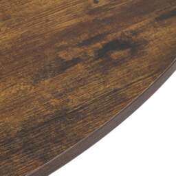 Living and Home 4 Seater Two-Tone Top Round Dining Table with Lazy Susan Natural and Black - Black + Retro Wood Colour - Wilko - thumbnail 6
