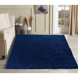 Desire Rugs Oxford Navy Plain Shaggy Rug 120 x 170cm - Wilko - thumbnail 3