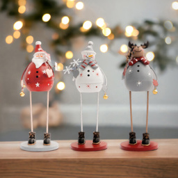 St Helens Metal Snowman Decoration - Size: 220 x 80 x 80cm - White - Wilko - thumbnail 7