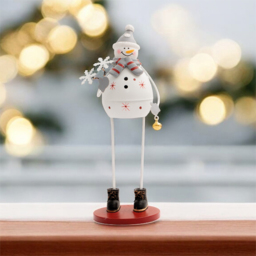 St Helens Metal Snowman Decoration - Size: 220 x 80 x 80cm - White - Wilko - thumbnail 3