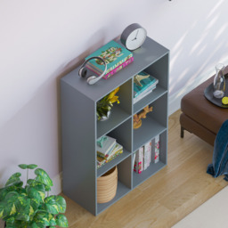 Vida Designs Durham 2 x 3 Grey Cube Storage Unit - Size: H 96.5 x W 64.5 x D 29cm - Wilko - thumbnail 5