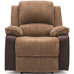 Furniture Online Postana Brown Jumbo Cord Manual Recliner Chair - Size: 103 x 93 x 93cm - Wilko - thumbnail 7