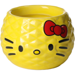 Hello Kitty Seasons Summer Themed Tropical Pineapple Scented Candle with Reusable Jar - Size: 14 x 10.5 x 10.5cm - Yellow - Wilko - thumbnail 6