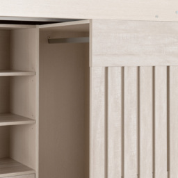 Seconique Jupiter Single White and Grey High Sleeper Bed Frame - Wilko - thumbnail 6