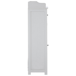 Premier Housewares Portland Single Drawer Single Door White Floor Cabinet - Size: 45 x 33 x 119cm - Wilko - thumbnail 5