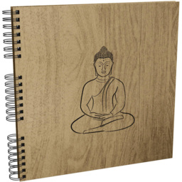 Exacompta Zen Oak Spiral Photo Album 60 Sheets 300 Photos - Size: 3.3 x 33 x 35cm - Wilko - thumbnail 1