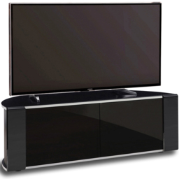MDA Designs Sirius 1200 2 Door Black TV Cabinet - Size: 44 x 120 x 51cm - Wilko - thumbnail 6