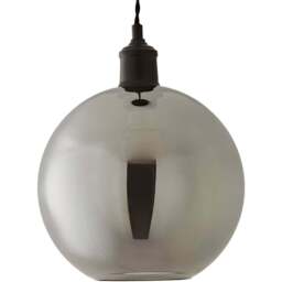 ValueLights Bellamy Smoke Easy Fit Glass Shade - Size: 23.5 x 25 x 25cm - Orange - Wilko - thumbnail 1
