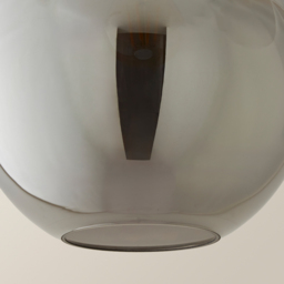 ValueLights Bellamy Smoke Easy Fit Glass Shade - Size: 23.5 x 25 x 25cm - Orange - Wilko - thumbnail 5