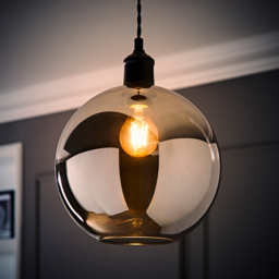 ValueLights Bellamy Smoke Easy Fit Glass Shade - Size: 23.5 x 25 x 25cm - Orange - Wilko - thumbnail 7