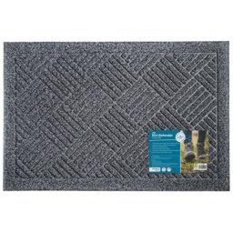 JVL Dirt Defender Grey Square Door Mat 40 x 60cm 2 Pack - JVL Homewares - Wilko - thumbnail 5