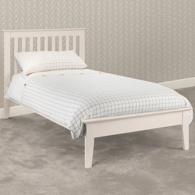 Julian Bowen Salerno Single Ivory Shaker Bed - Cream - Wilko - image 1