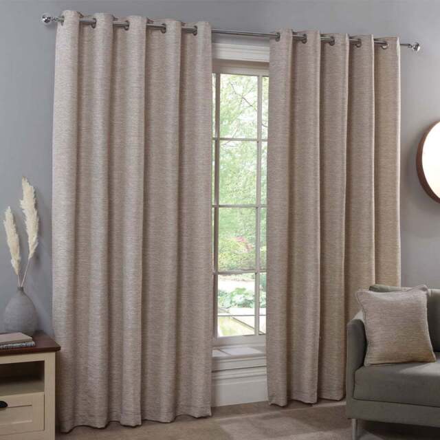 Divante Wentworth Eyelet Curtain 229cm - Size: W 228 x D 228cm - Wilko - image 1