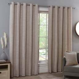 Divante Wentworth Eyelet Curtain 229cm - Size: W 228 x D 228cm - Wilko - thumbnail 1
