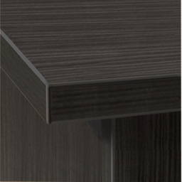 R White Cabinets 2 Shelf Black Desk Height Bookcase - Size: 72.8 x 30 x 54cm - Wilko - thumbnail 4