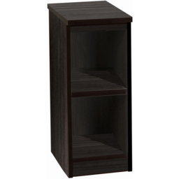 R White Cabinets 2 Shelf Black Desk Height Bookcase - Size: 72.8 x 30 x 54cm - Wilko - thumbnail 3