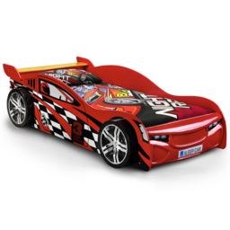 Julian Bowen Scorpion Single Red Racer Bed Frame - Wilko - thumbnail 3