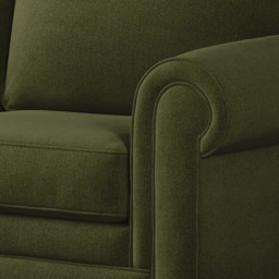 Jay-Be Heritage 2 Seater Brushed Twill Sky Sofa Bed with e-Pocket Mattress - Blue - Wilko - thumbnail 4
