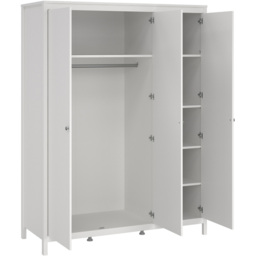 Florence Madrid White 3 Piece Bedroom Furniture Set - Furniture To Go - Wilko - thumbnail 4