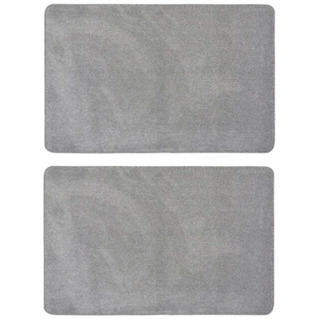 Melrose Relay Grey Mat 50 x 80cm 2 Pack - Size: 50x80cm - Homemaker - Wilko - image 1