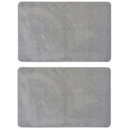Melrose Relay Grey Mat 50 x 80cm 2 Pack - Size: 50x80cm - Homemaker - Wilko - thumbnail 1