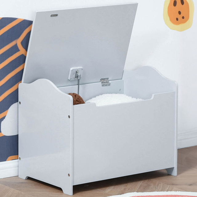 Playful Haven Grey Kids Storage Chest - Size: 60 x 40 x 48cm - Wilko - image 1
