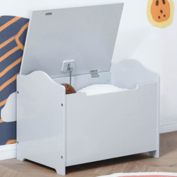 Playful Haven Grey Kids Storage Chest - Size: 60 x 40 x 48cm - Wilko - thumbnail 1