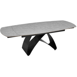 DS Living Maelis 6 Seater Dining Table Light Grey Cracked Stone - Wilko - thumbnail 3