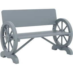Outsunny 2 Seater Grey Outdoor Garden Bench - Size: 80 x 58 x 114cm - Wilko - thumbnail 3