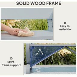 Outsunny 2 Seater Grey Outdoor Garden Bench - Size: 80 x 58 x 114cm - Wilko - thumbnail 6