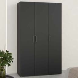 Florence 3 Door Black Wardrobe - Furniture to Go - Wilko