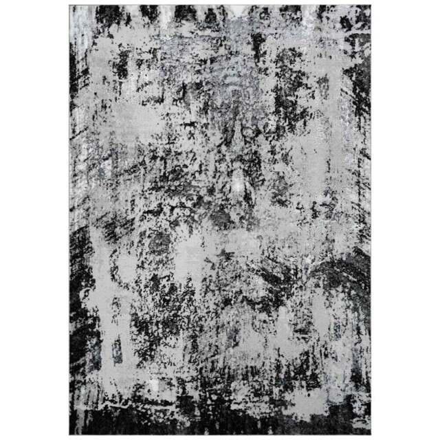 Desire Rugs Serenity Black Abstract Acrylic Rug 80 x 150cm - Wilko - image 1