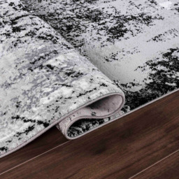 Desire Rugs Serenity Black Abstract Acrylic Rug 80 x 150cm - Wilko - thumbnail 4