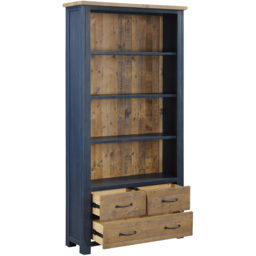 Baumhaus Splash of Blue 3 Drawer 4 Shelf Open Bookcase - Wilko - thumbnail 4